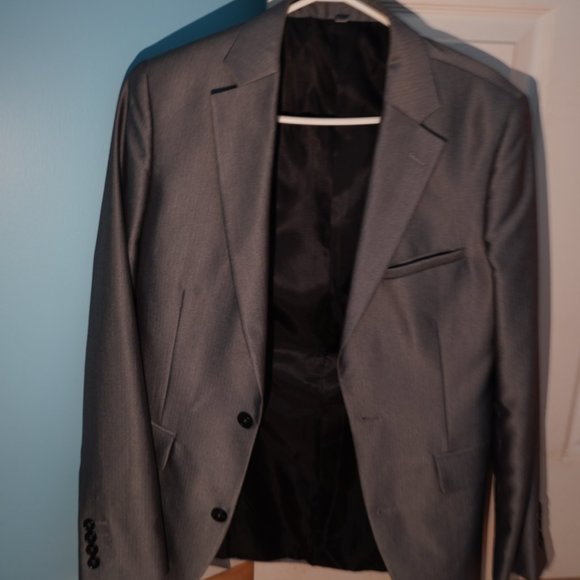 Silver Blazer w Matching pants - Picture 1 of 2